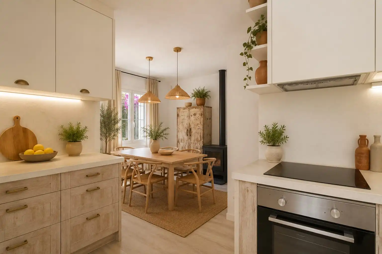 Cocina de Casa o chalet en venta en Calonge i Sant Antoni con Jardín privado, Parquet y Terraza