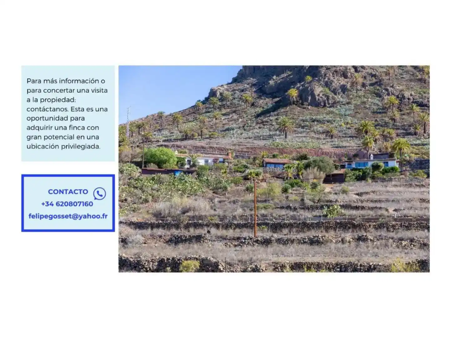 Finca rústica en venta en Alajeró con Aire acondicionado, Jardín privado y Amueblado