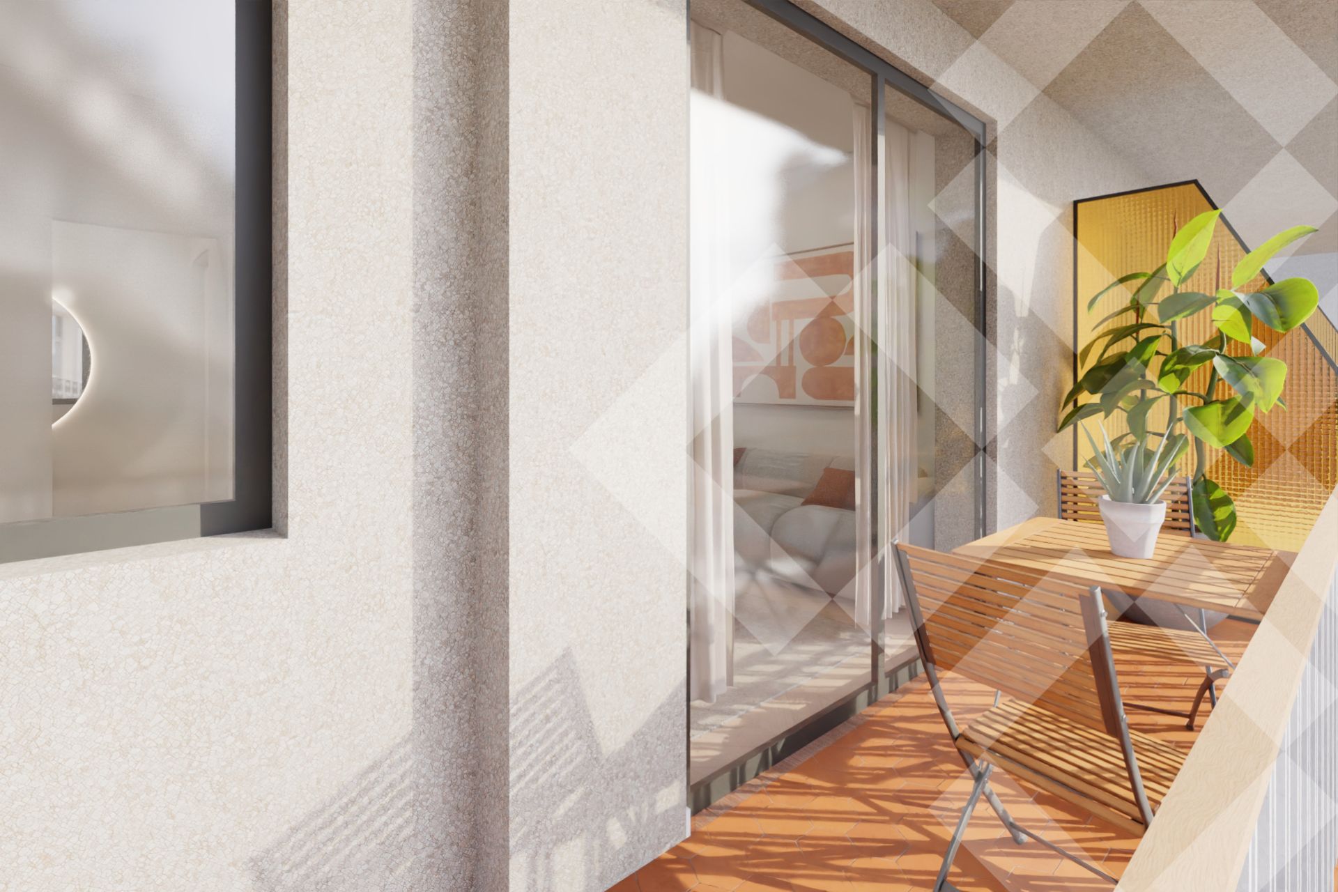 Terrassa de Pis en venda en  Barcelona Capital amb Aire condicionat i Balcó