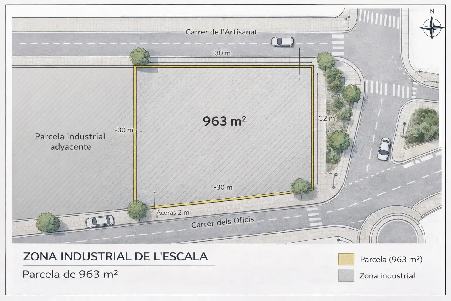 Terreny industrial en venda en L'Escala