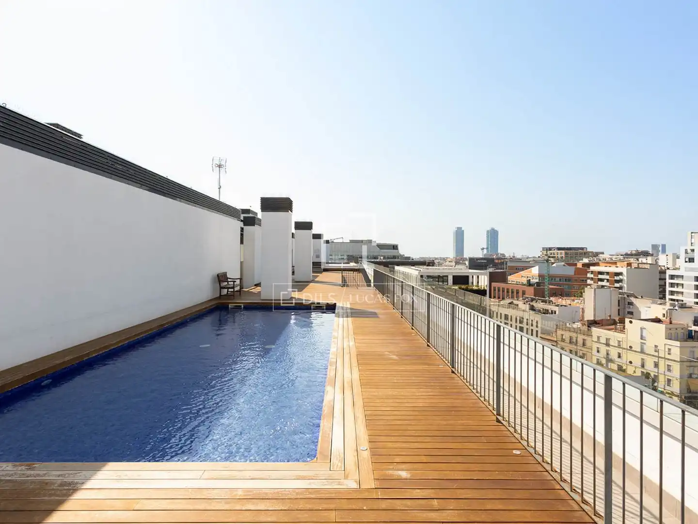 Terrace of Flat for rent in Barcelona  with Air Conditioner, Heating and Parquet flooring