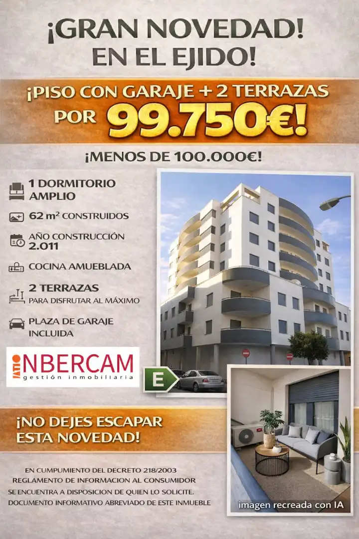 Exterior view of Flat for sale in El Ejido  with Balcony