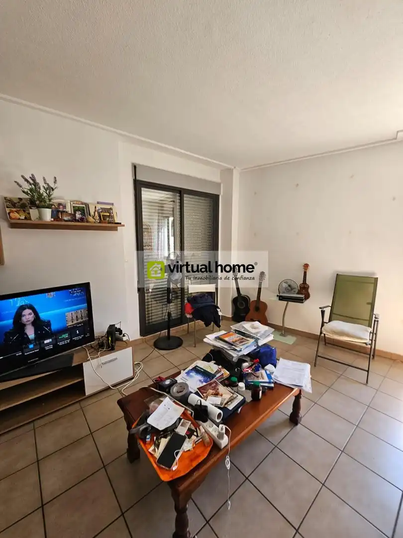 Living room of Flat for sale in Benimantell  with Air Conditioner, Terrace and Furnished