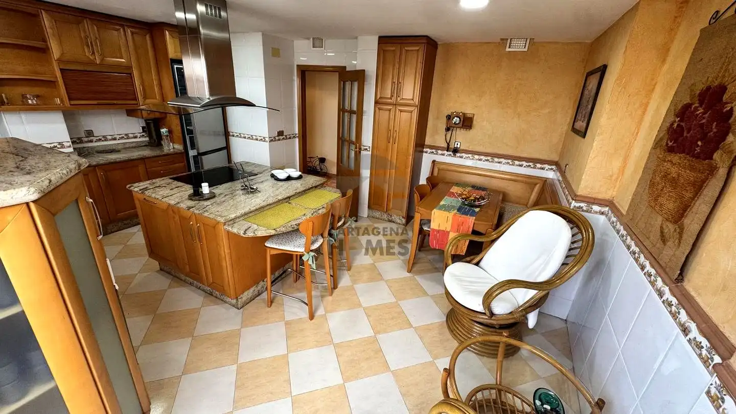 Cocina de Ático en venta en Cartagena con Aire acondicionado, Terraza y Amueblado