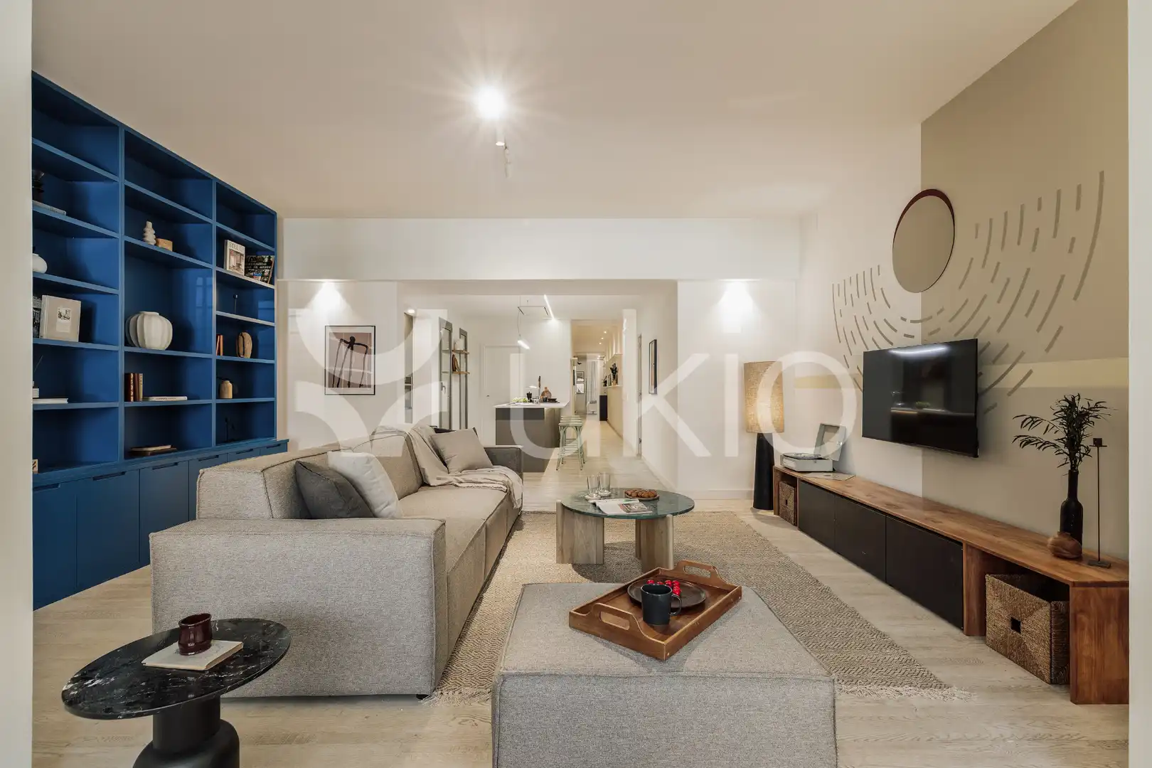 Sala d'estar de Apartament de lloguer en Barcelona amb Aire condicionat, Calefacció i Moblat