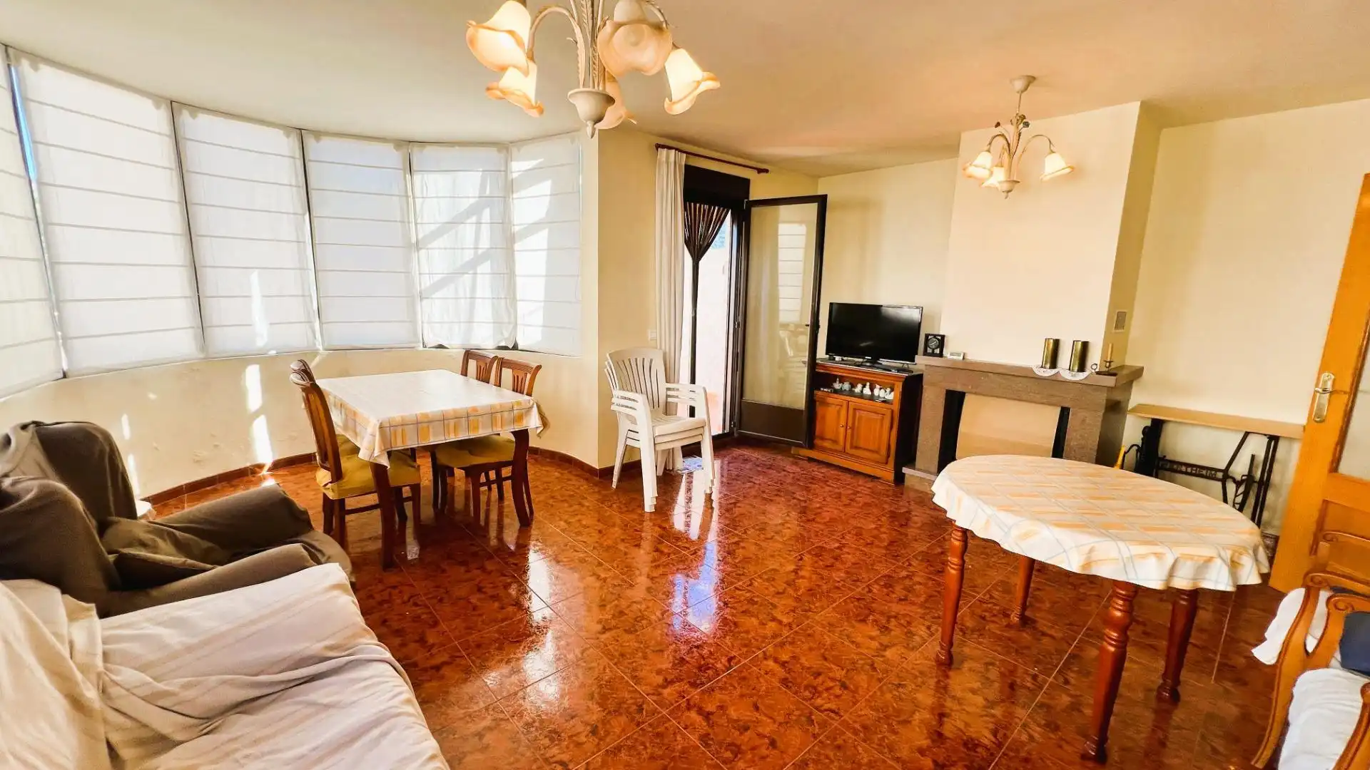 Living room of Detached homes for sale in La Pobla de Tornesa  with Private garden, Terrace and Storage room