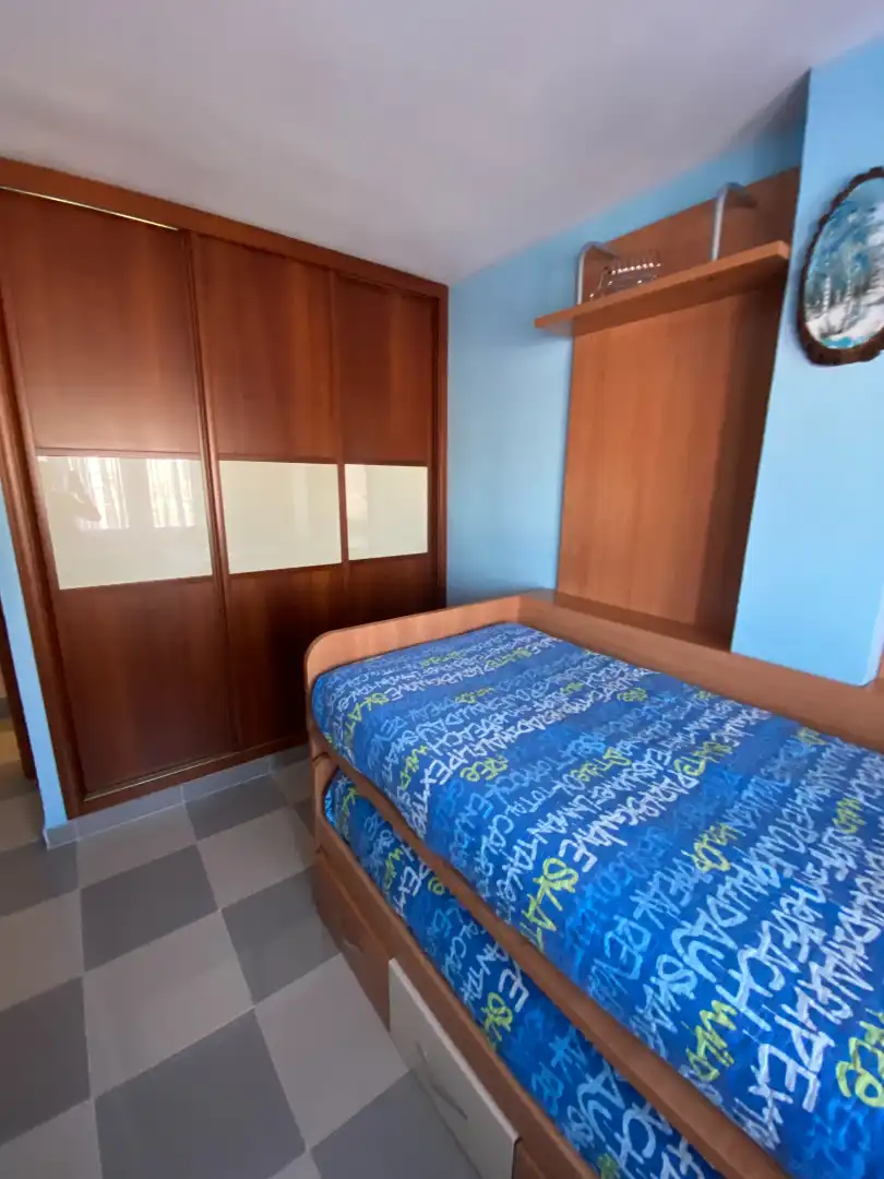 Schlafzimmer von Wohnung zur Miete in Málaga mit Klimaanlage, Terrasse und Möbliert