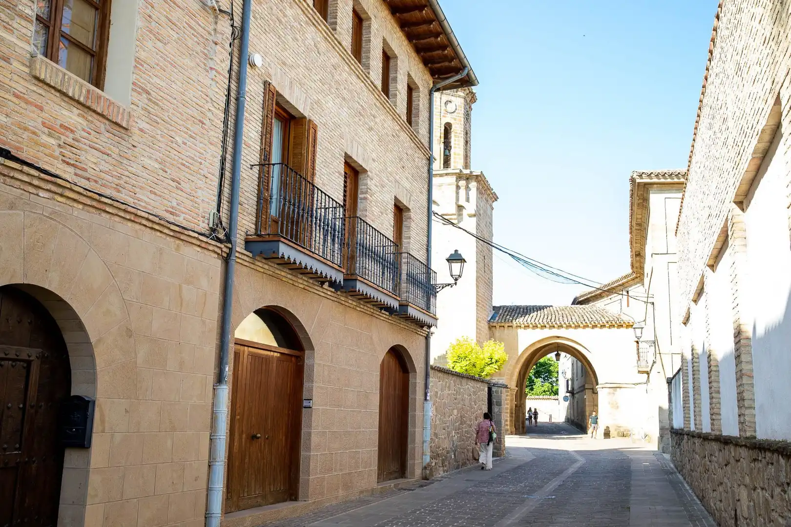 Vista exterior de Casa o chalet en venta en Puente la Reina / Gares con Calefacción, Jardín privado y Trastero