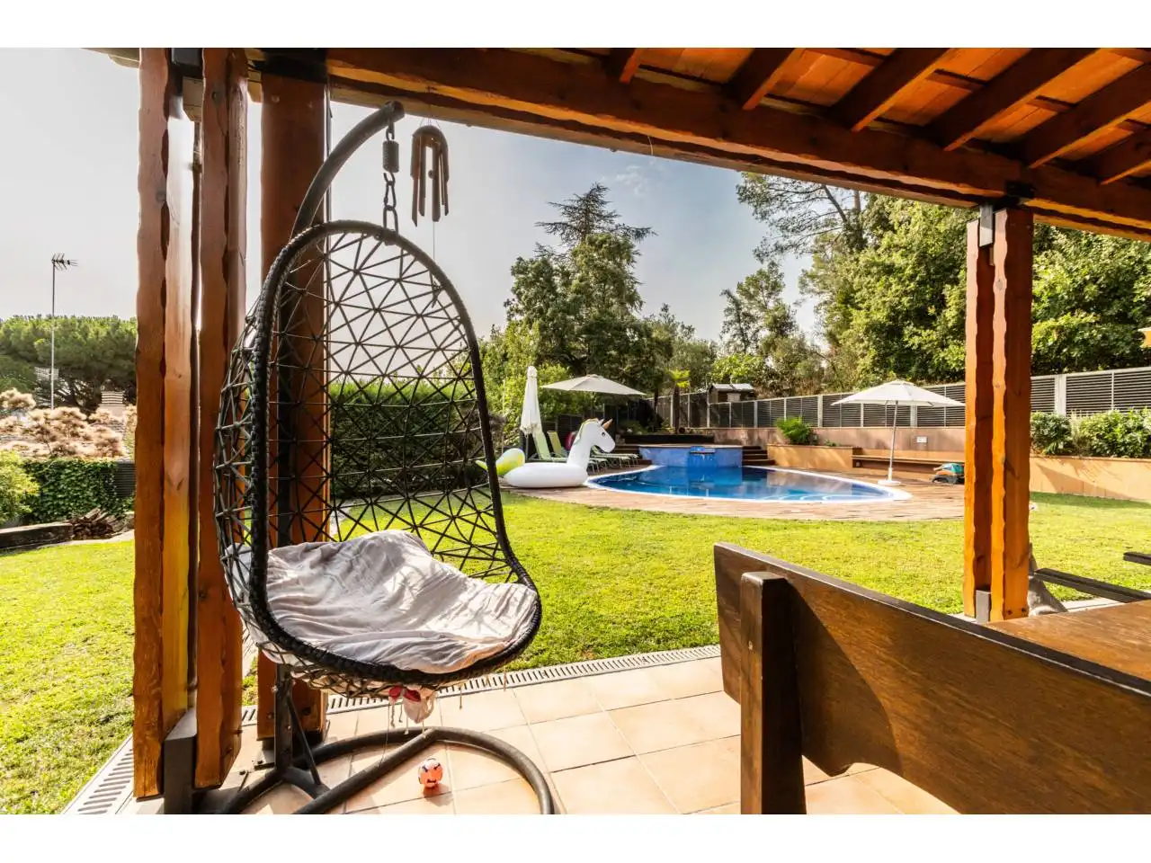 Terrassa de Casa o xalet en venda en Castellar del Vallès amb Aire condicionat, Calefacció i Jardí privat