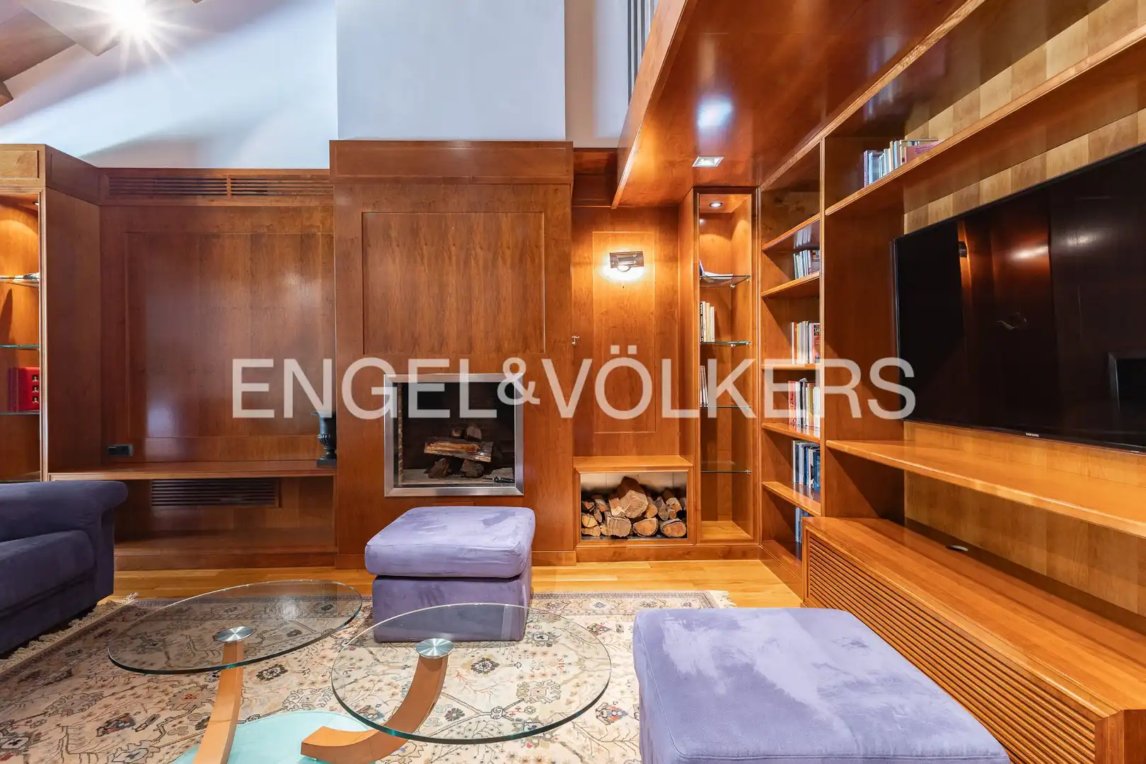 Sala d'estar de Casa o xalet de lloguer en Sant Cugat del Vallès amb Calefacció