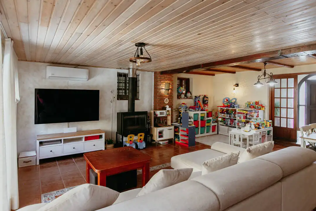 Sala de estar de Casa o chalet en venta en Lupiñén-Ortilla con Aire acondicionado, Calefacción y Jardín privado