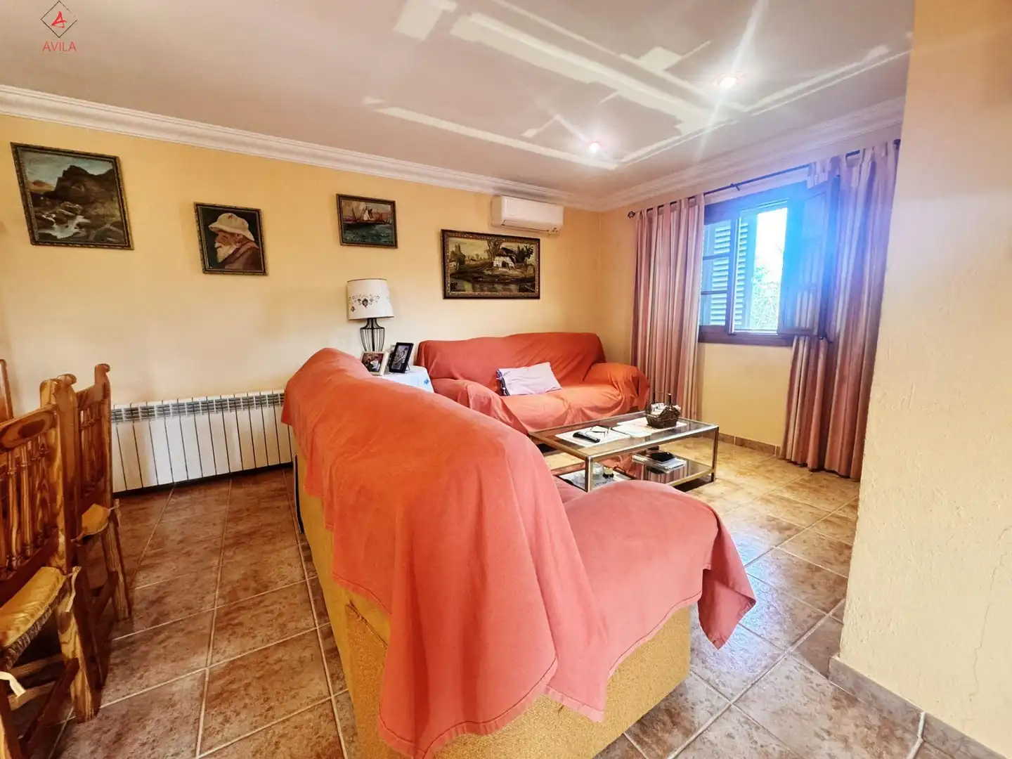Living room of Houses for sale in Marratxí  with Air Conditioner, Private garden and Storage room