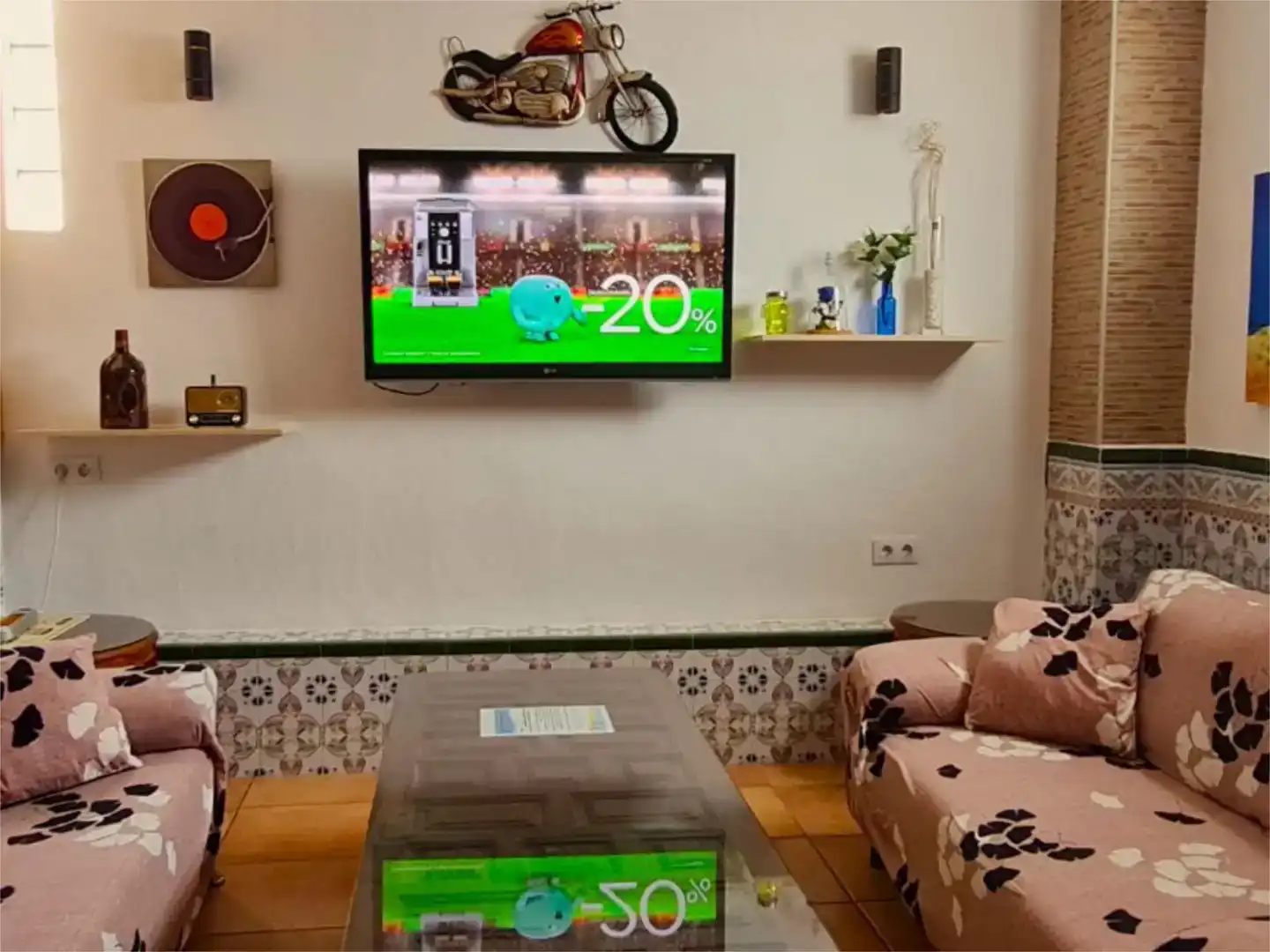 Wohnzimmer von Haus oder Chalet zur Miete in Dénia mit Klimaanlage, Privatgarten und Schwimmbad