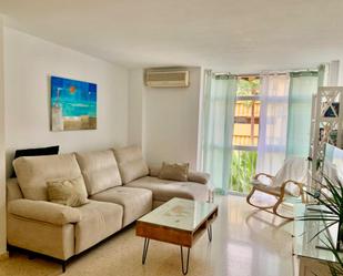 Living room of Flat for sale in Málaga Capital  with Air Conditioner, Private garden and Balcony