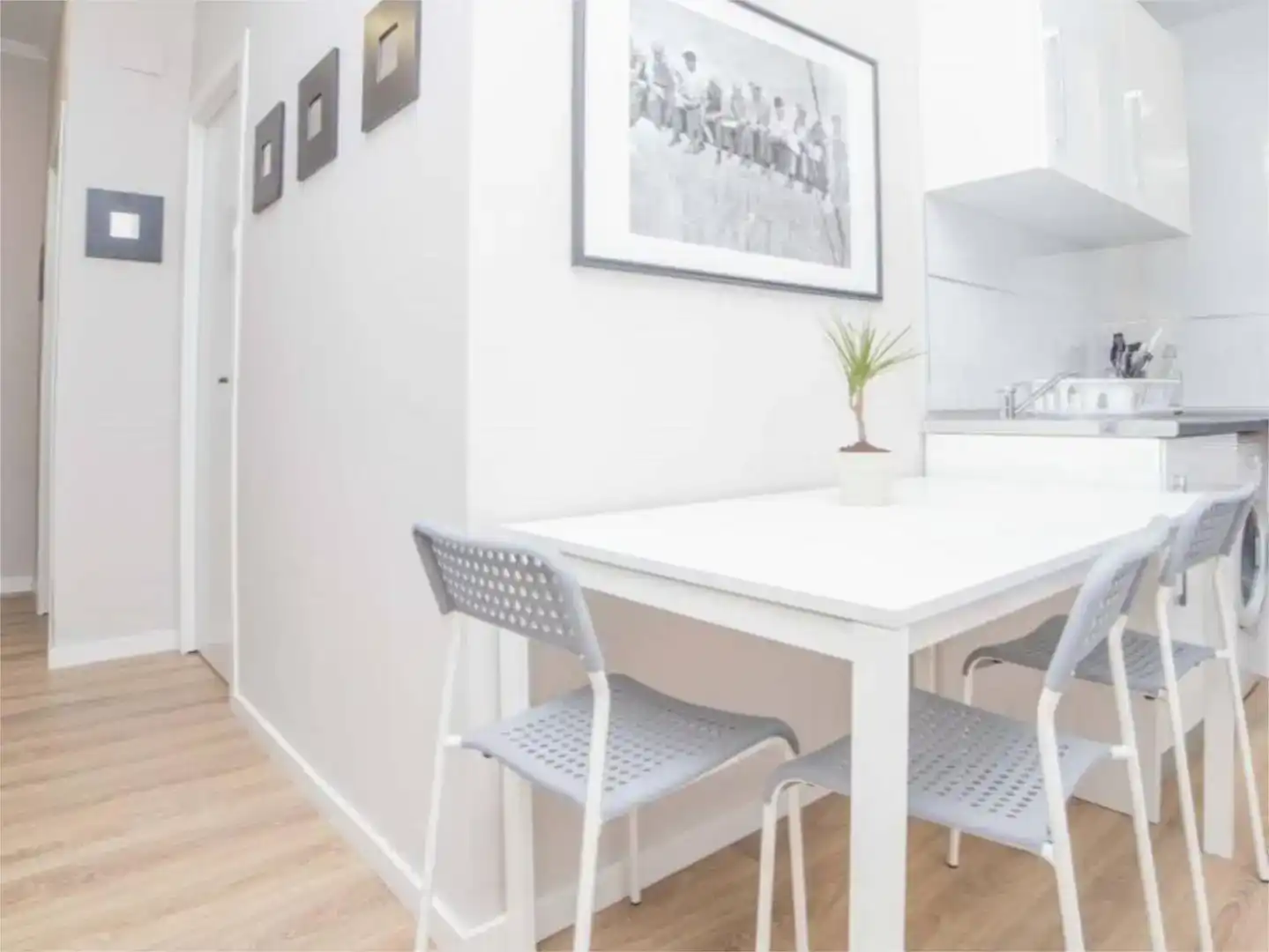 Dining room of Attic for rent in Valencia  with Furnished and Balcony
