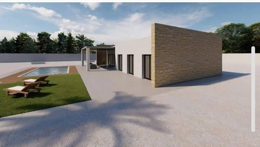 Vista exterior de Casa o chalet en venta en El Pinós / Pinoso con Calefacción y Piscina