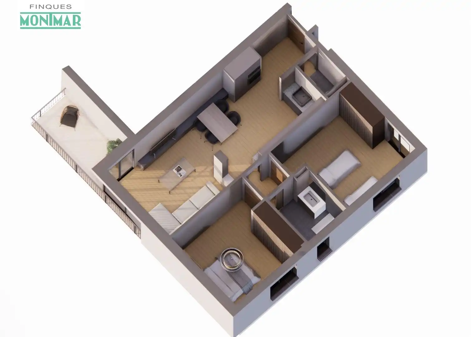 Wohnung zum Verkauf in Sant Pere de Ribes mit Klimaanlage, Heizung und Privatgarten