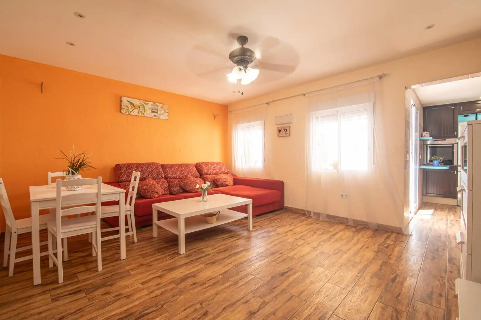 Living room of Flat for sale in Elche / Elx  with Furnished and Balcony