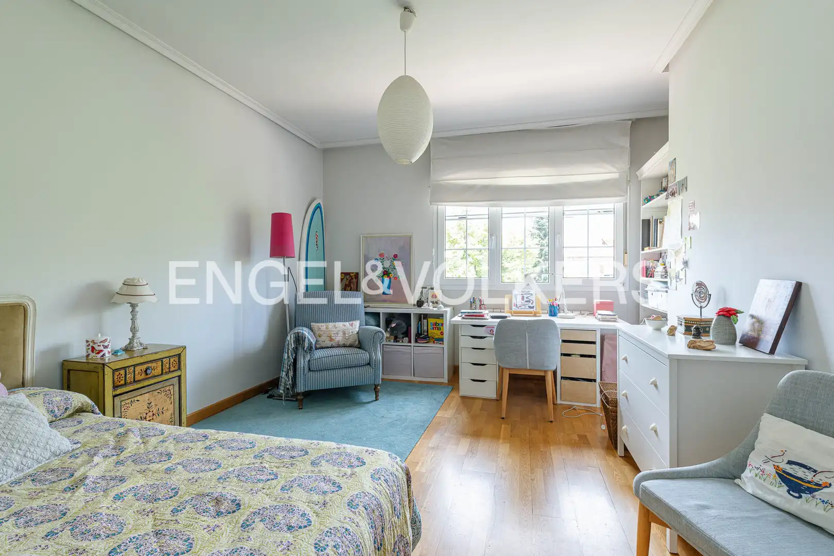 Bedroom of Houses for sale in Las Rozas de Madrid  with Heating, Private garden and Parquet flooring