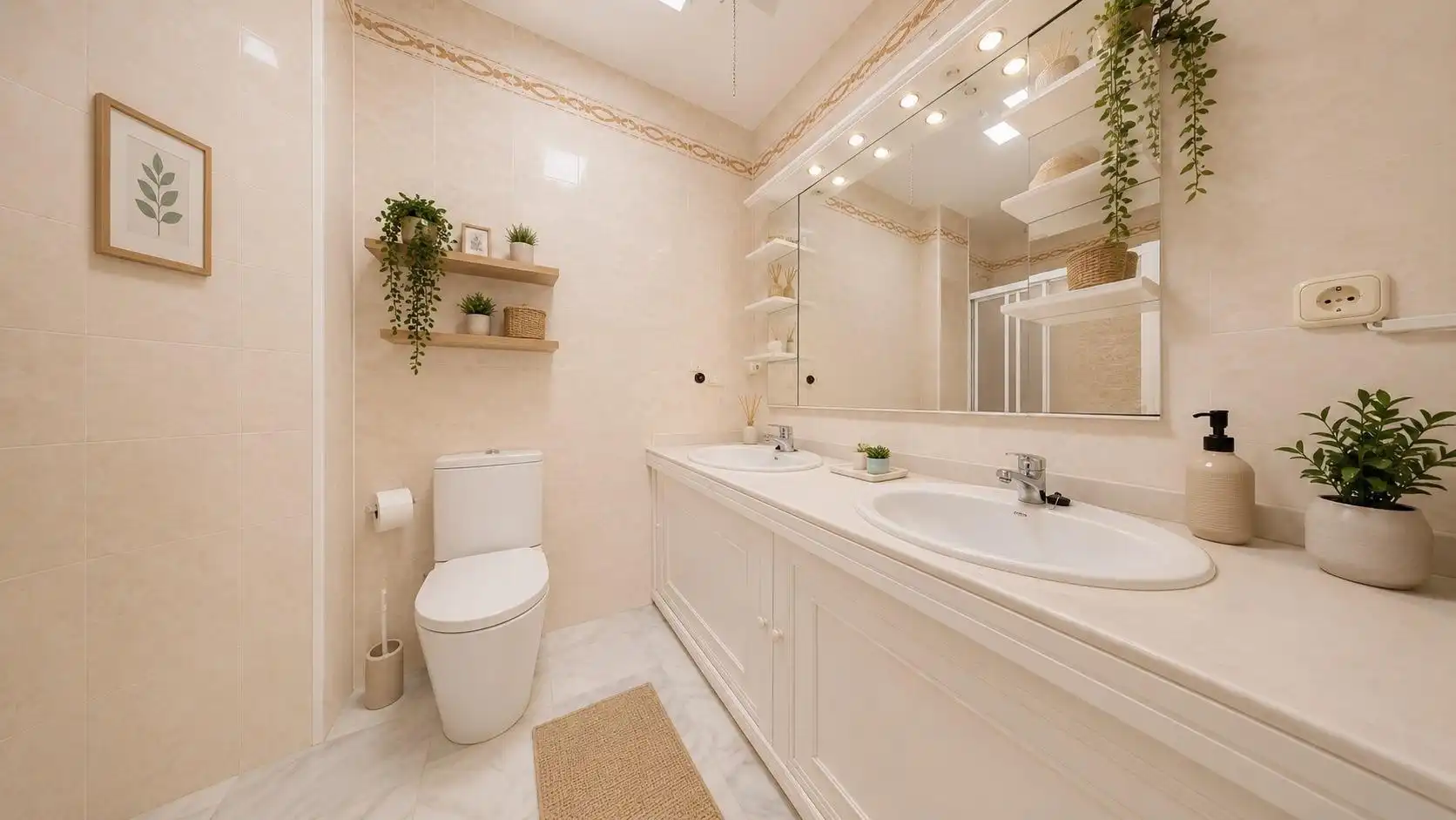 Baño de Casa o chalet en venta en Vícar con Aire acondicionado, Calefacción y Jardín privado