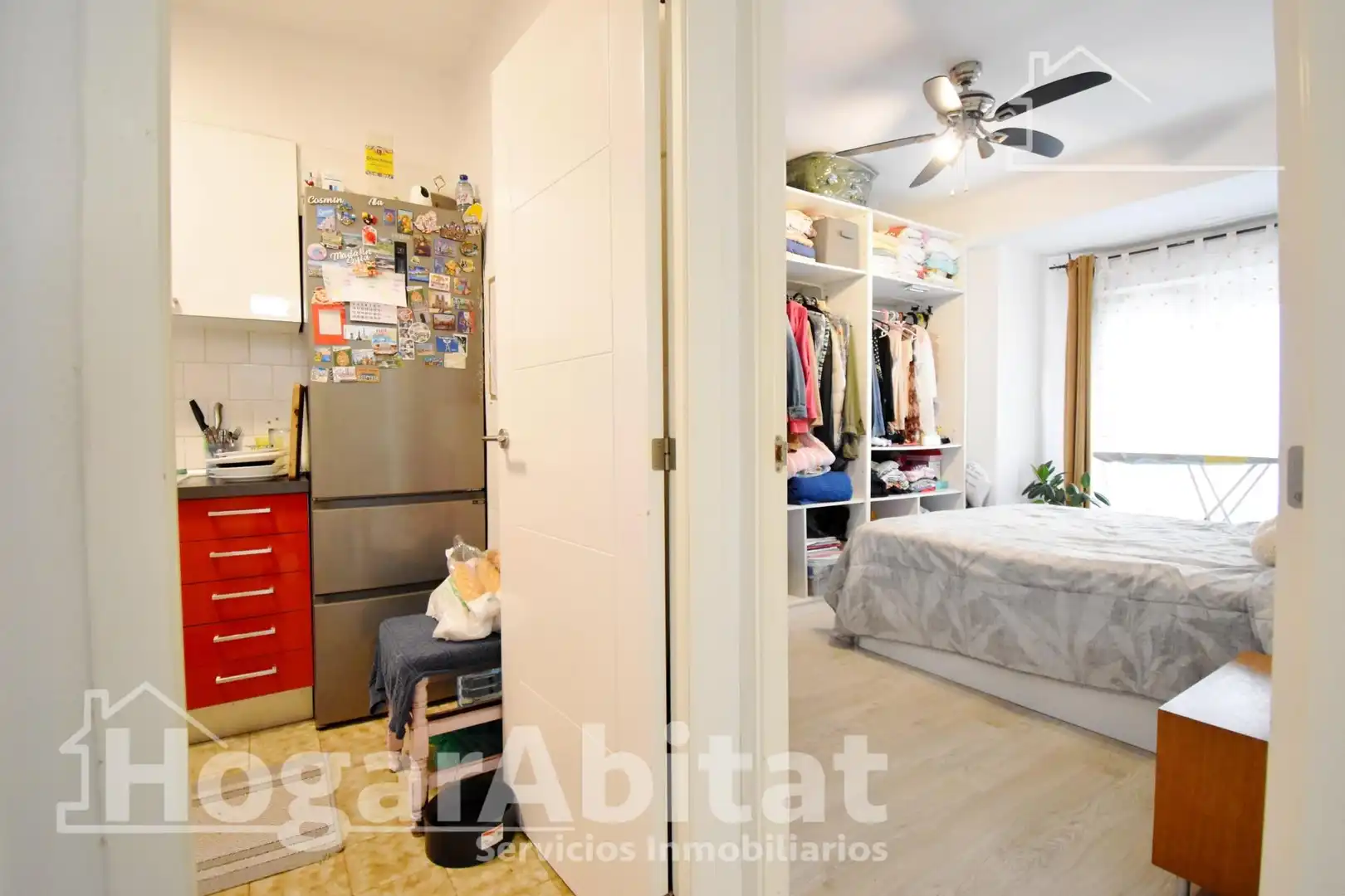 Bedroom of Flat for sale in Oliva  with Parquet flooring, Furnished and Balcony
