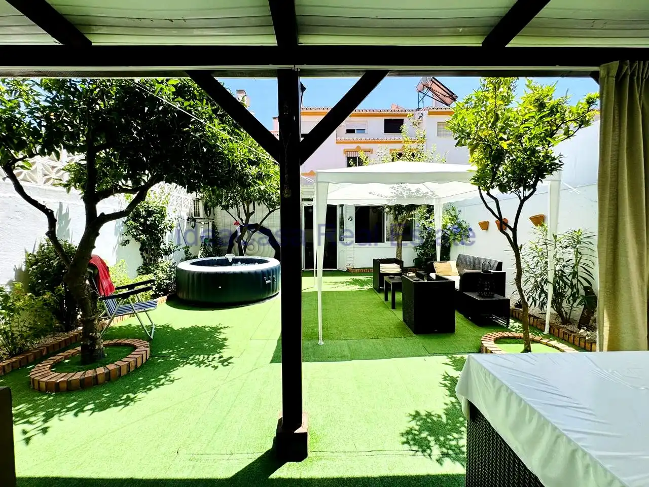 Terrassa de Casa o xalet en venda en Málaga amb Aire condicionat, Jardí privat i Terrassa