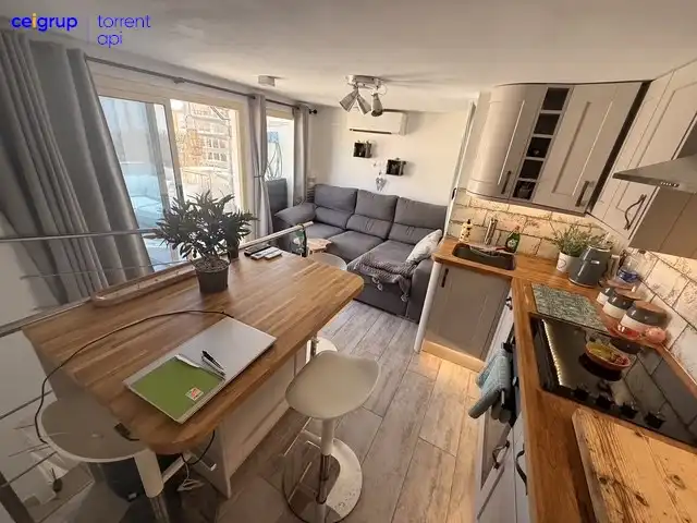Living room of Attic for sale in L'Escala  with Air Conditioner and Terrace