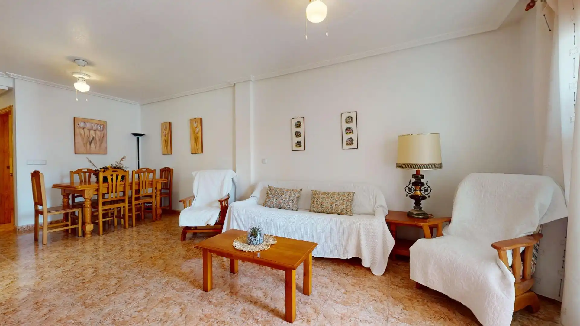 Sala de estar de Apartamento en venta en San Pedro del Pinatar con Terraza, Amueblado y Balcón
