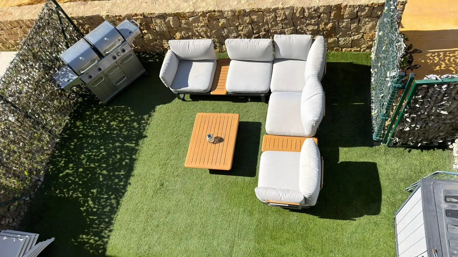 Terrasse von Maisonette zum Verkauf in Finestrat mit Klimaanlage, Heizung und Privatgarten
