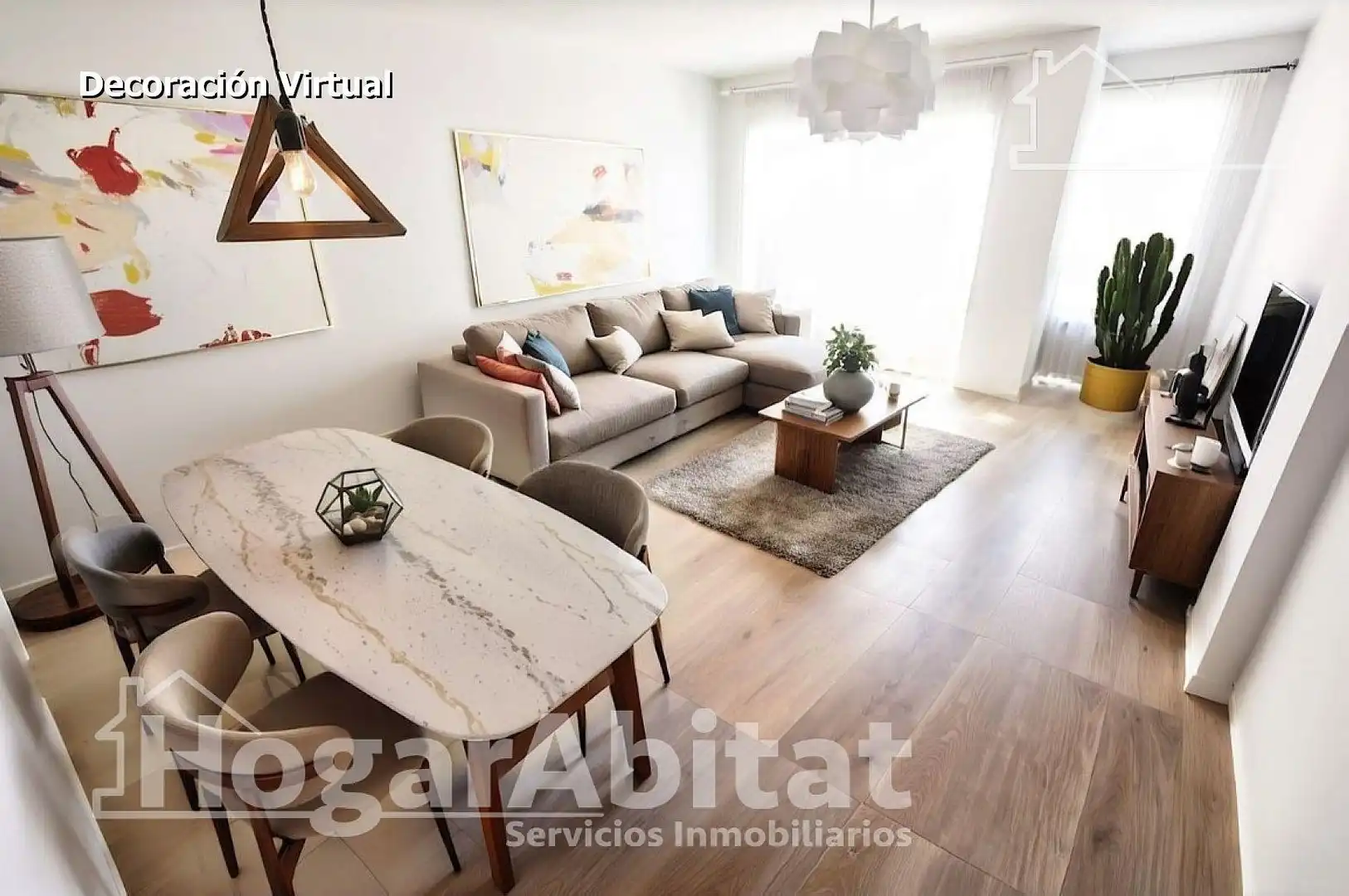 Living room of Flat for sale in Xirivella  with Air Conditioner, Storage room and Balcony