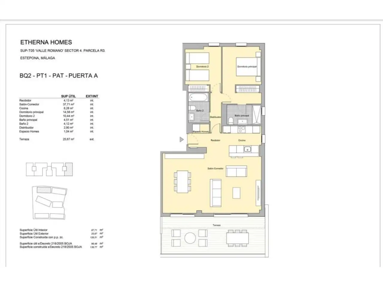 Attic for sale in Estepona  with Air Conditioner, Heating and Terrace
