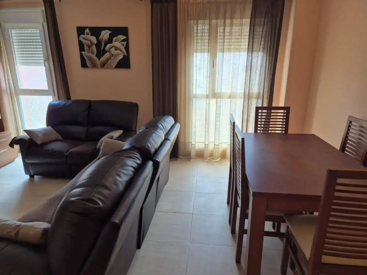 Sala de estar de Piso de alquiler en Badajoz con Aire acondicionado