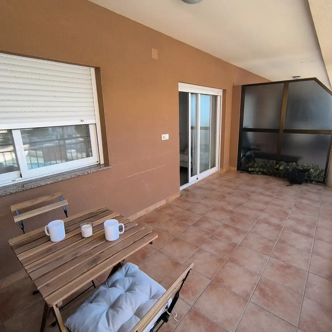 Terrassa de Apartament en venda en Peñíscola / Peníscola amb Terrassa i Moblat