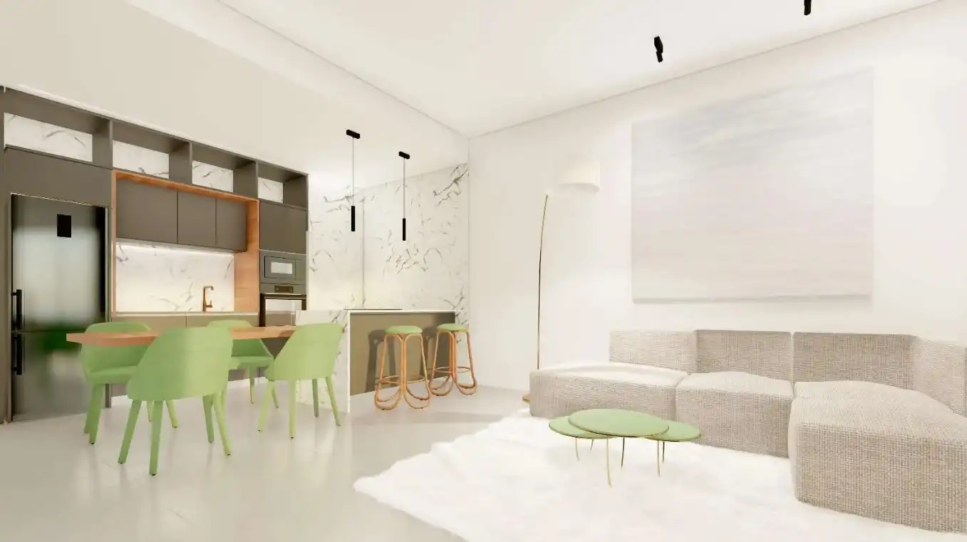 Sala d'estar de Apartament en venda en Villajoyosa / La Vila Joiosa amb Aire condicionat, Calefacció i Jardí privat