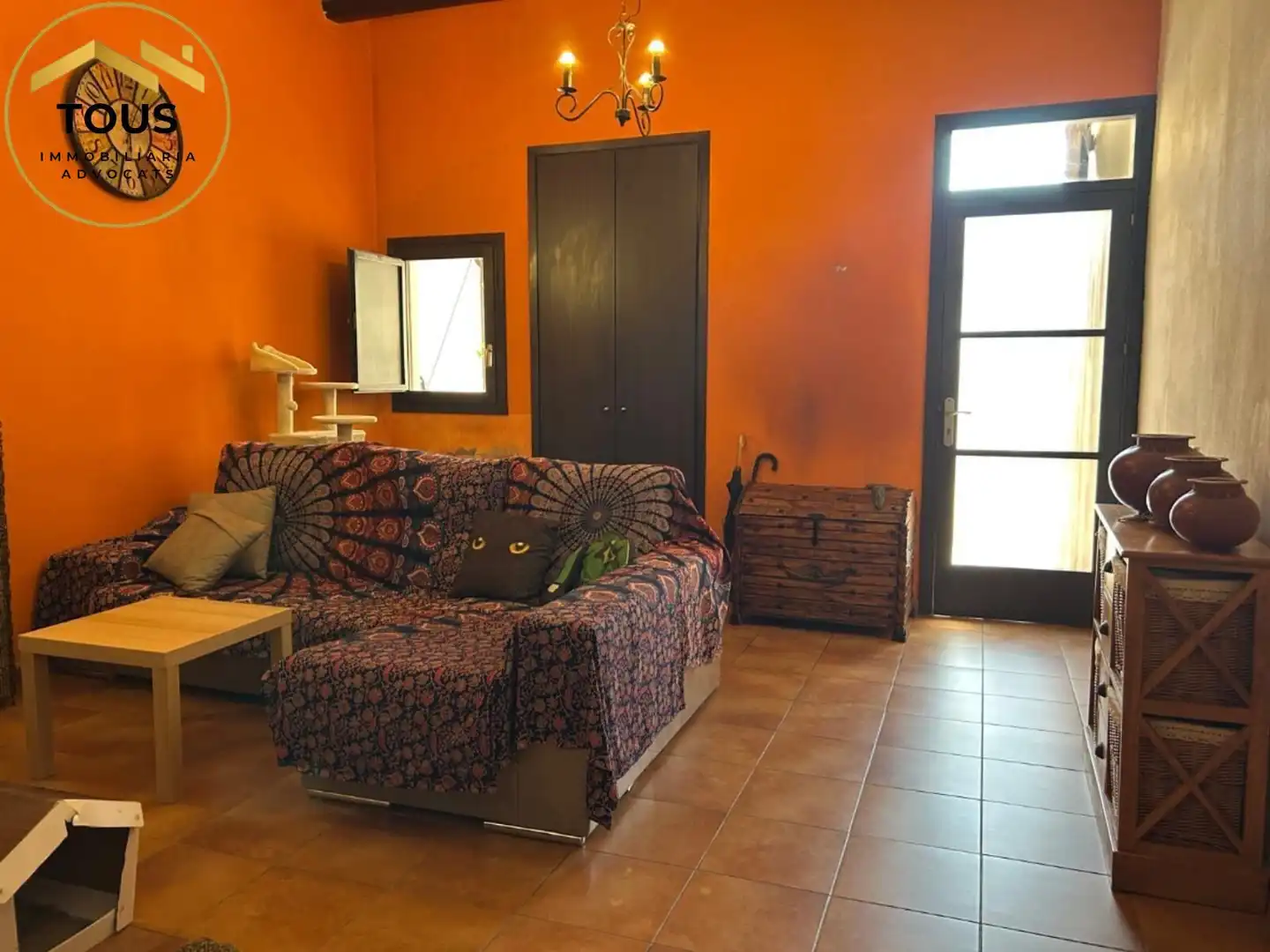 Sala de estar de Finca rústica en venta en Vilassar de Dalt con Calefacción y Terraza