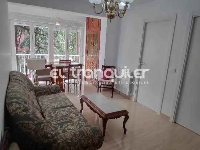 Sala de estar de Piso de alquiler en Madrid con Terraza, Amueblado y Lavadora