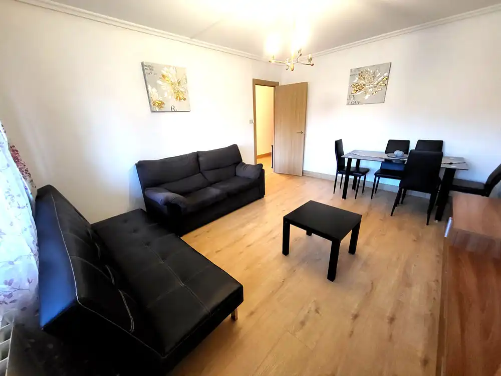 Sala d'estar de Pis per a compartir en Vigo  amb Calefacció, Terrassa i Moblat
