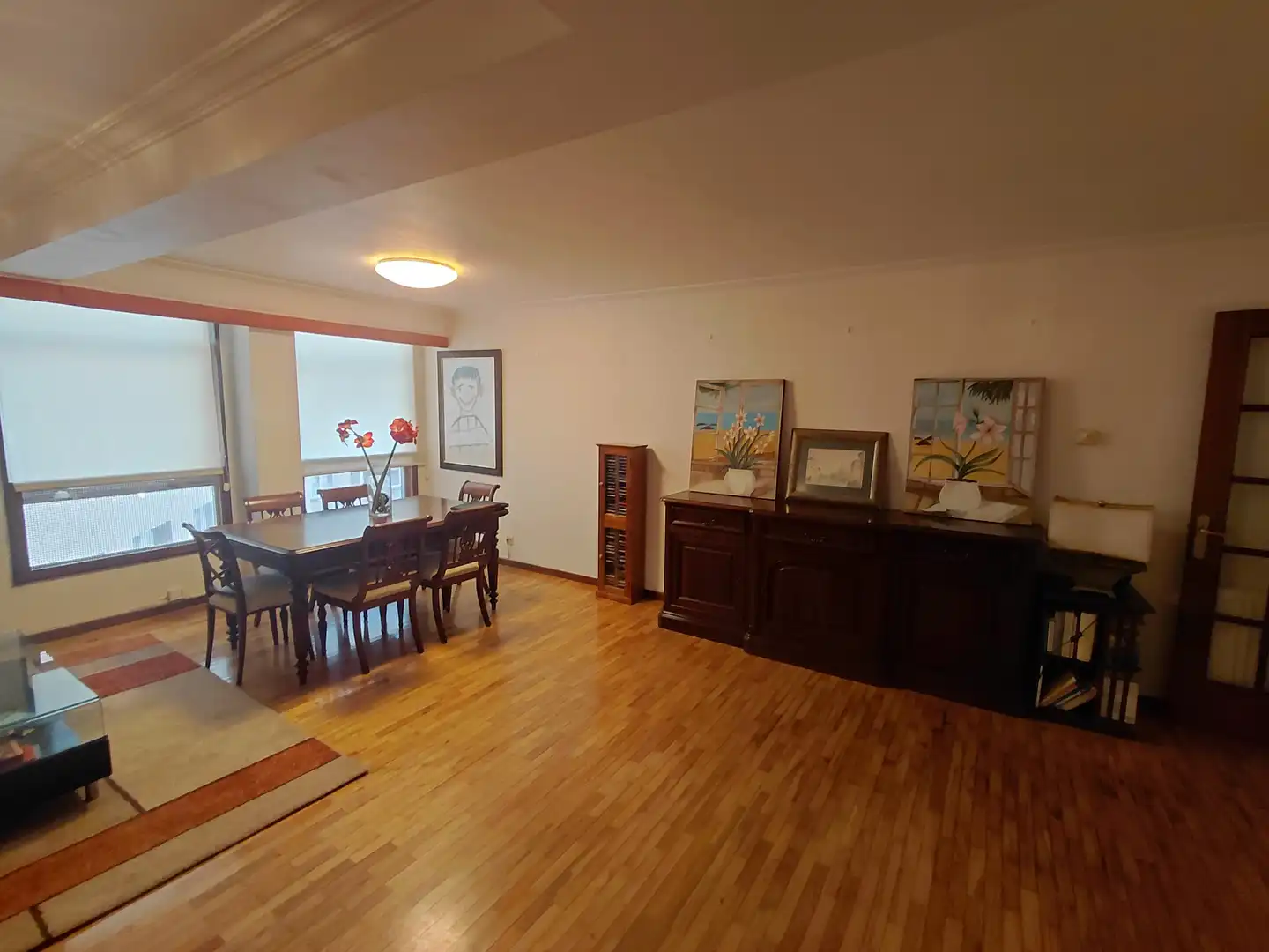 Comedor de Dúplex de alquiler en A Coruña Capital  con Jardín privado, Parquet y Amueblado
