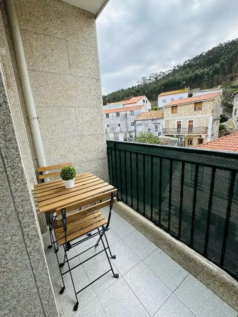 Terrassa de Pis de lloguer en Porto do Son amb Parquet, Moblat i Balcó