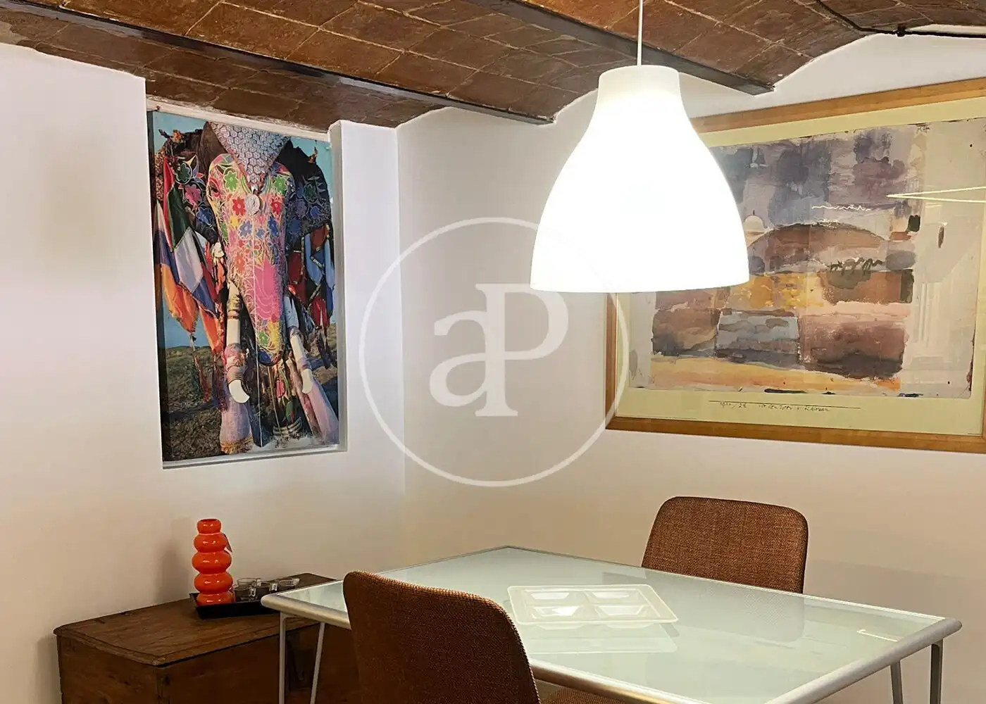 Menjador de Loft de lloguer en Barcelona amb Aire condicionat, Moblat i Balcó