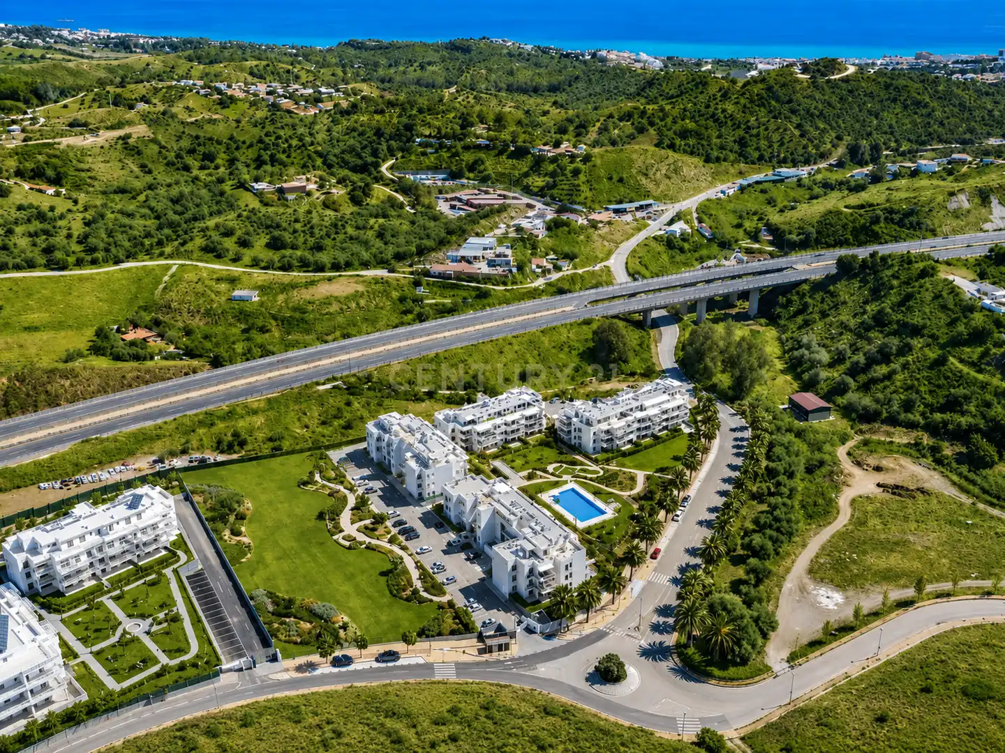 Vista exterior de Pis en venda en Mijas amb Aire condicionat, Jardí privat i Forn
