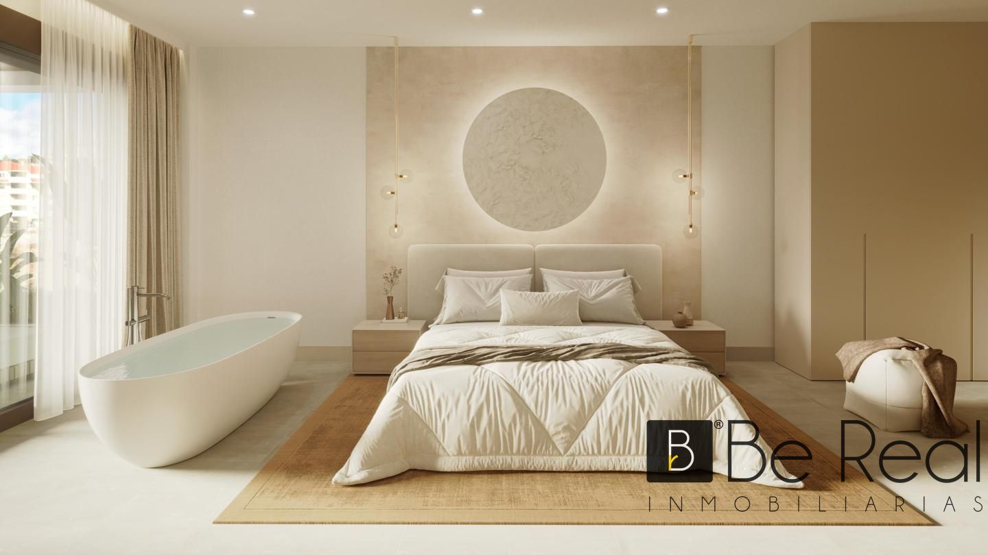 Bedroom of Flat for sale in Fuengirola  with Air Conditioner, Private garden and Terrace