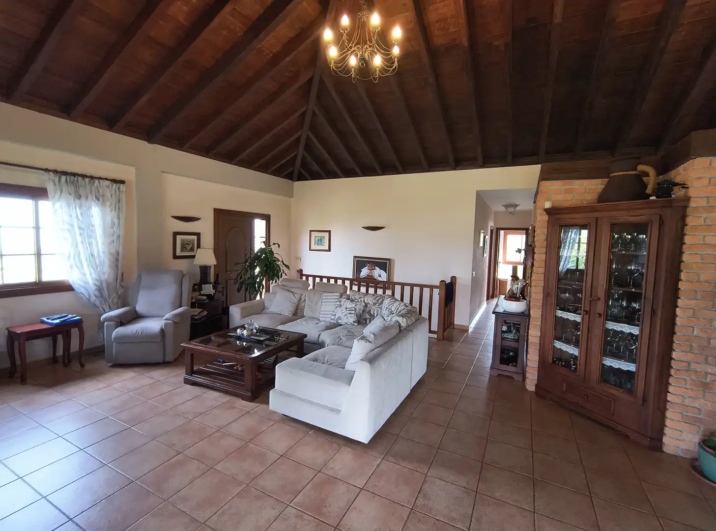 Sala de estar de Casa o chalet en venta en La Orotava con Jardín privado, Parquet y Terraza