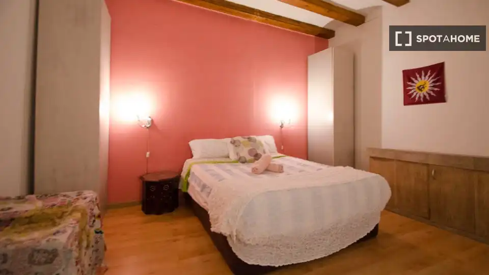 Habitación de Piso de alquiler en Barcelona con Aire acondicionado, Calefacción y Amueblado