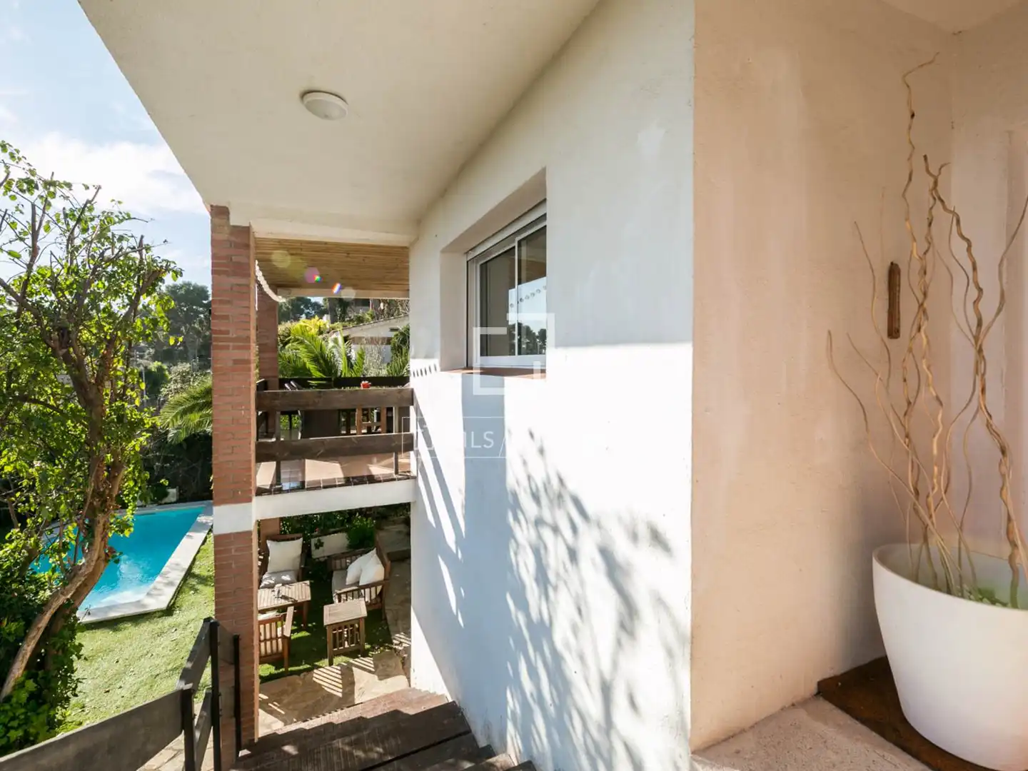 Balcony of Houses for sale in Castelldefels  with Air Conditioner, Private garden and Terrace