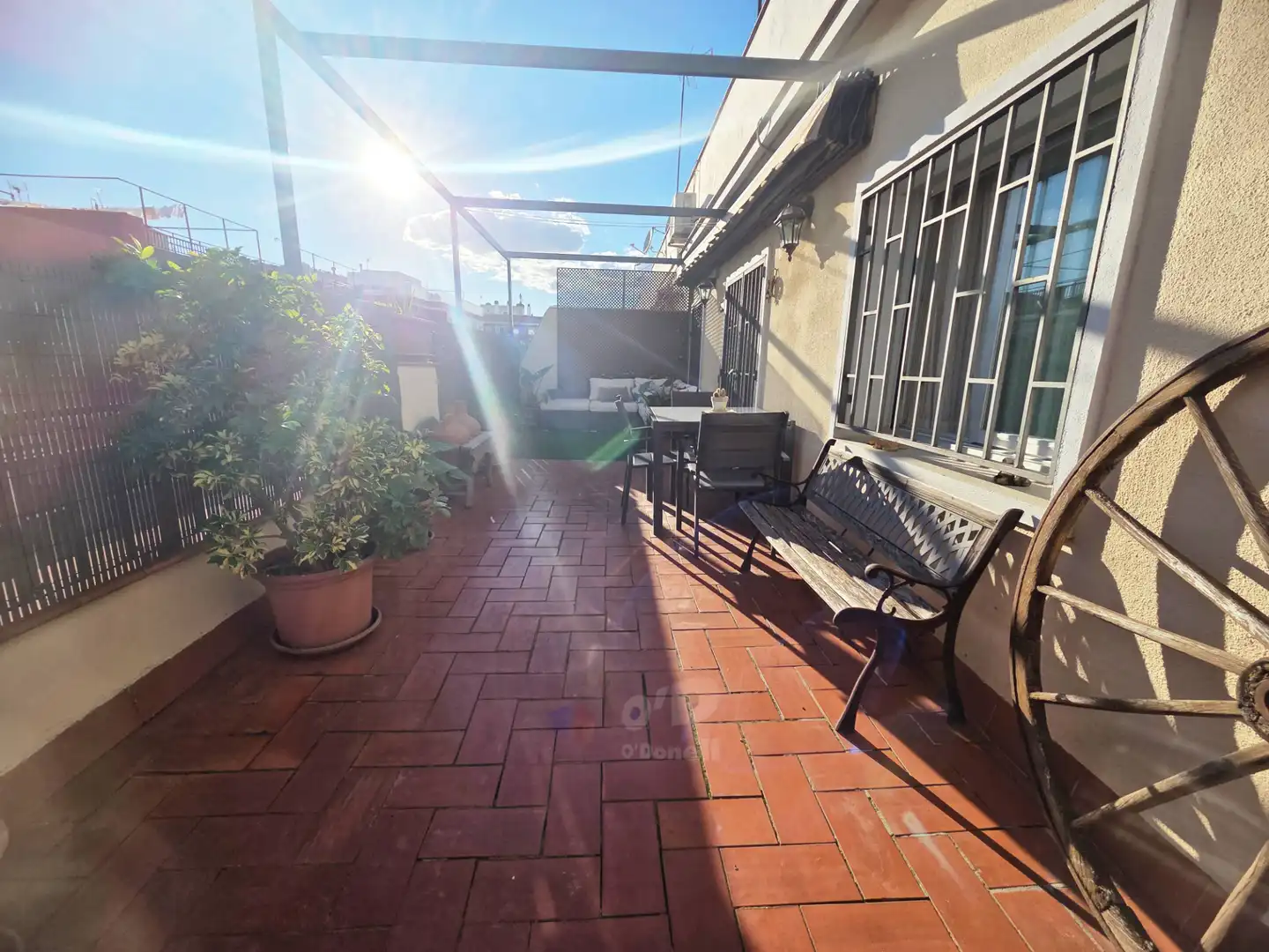 Terrasse von Dachboden zum Verkauf in Sant Boi de Llobregat mit Klimaanlage, Terrasse und Ofen