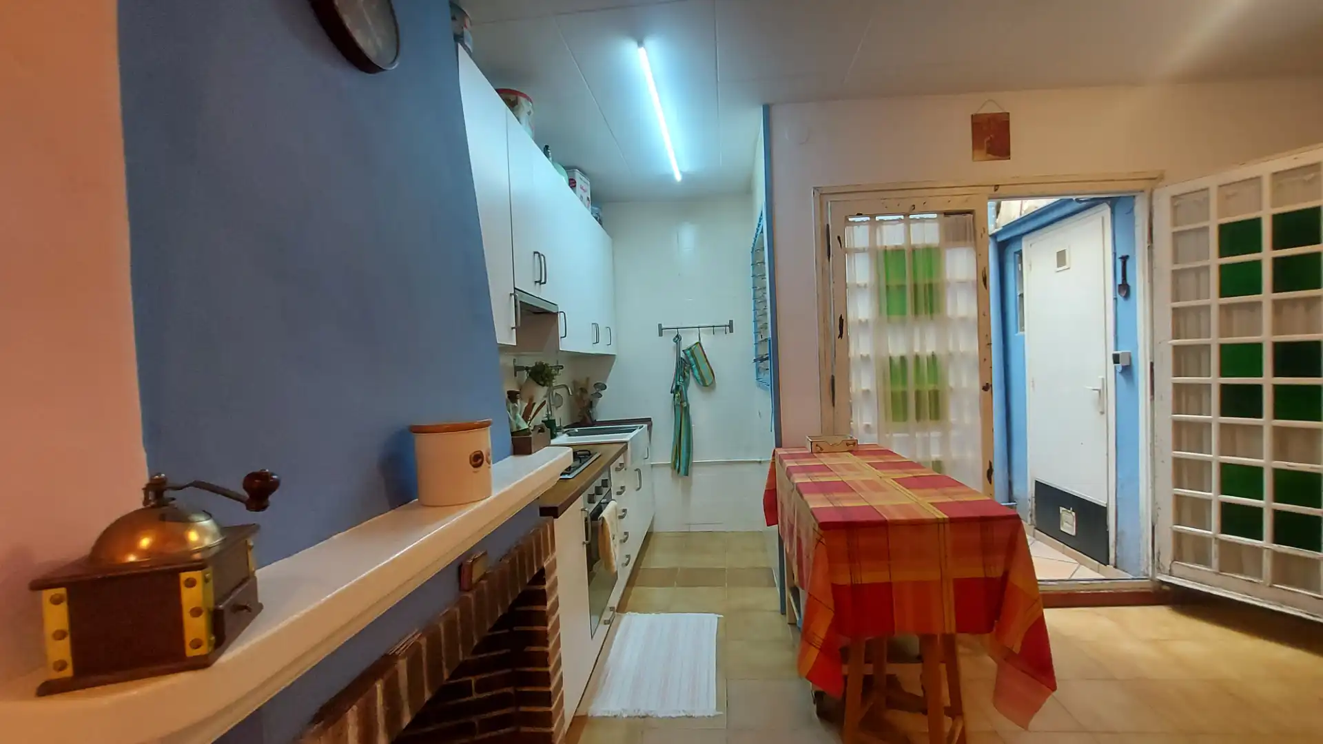 Cocina de Casa adosada en venta en Caldes d'Estrac con Calefacción, Parquet y Amueblado