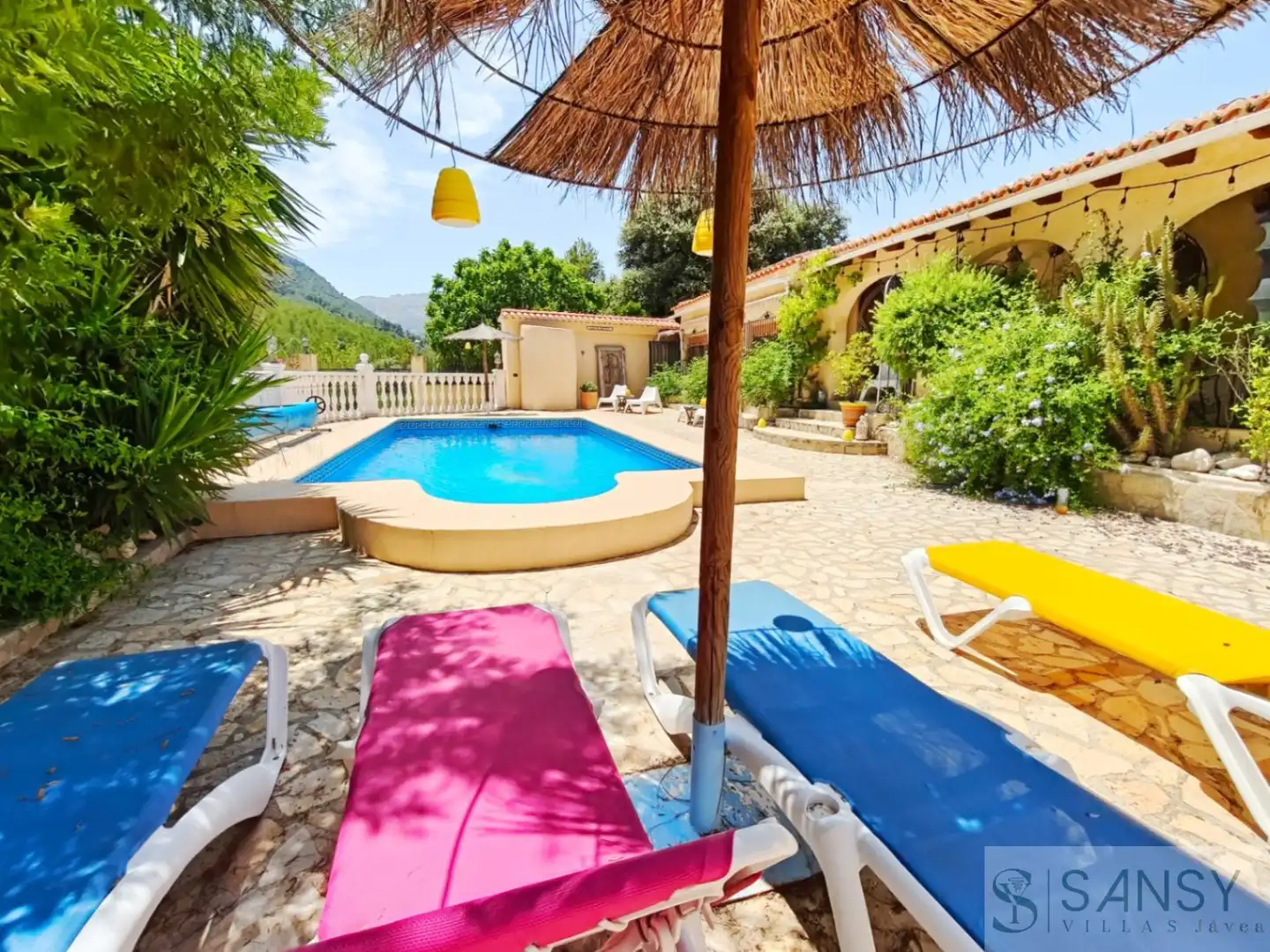 Außenansicht von Haus oder Chalet zum Verkauf in Castell de Castells mit Klimaanlage, Terrasse und Abstellraum