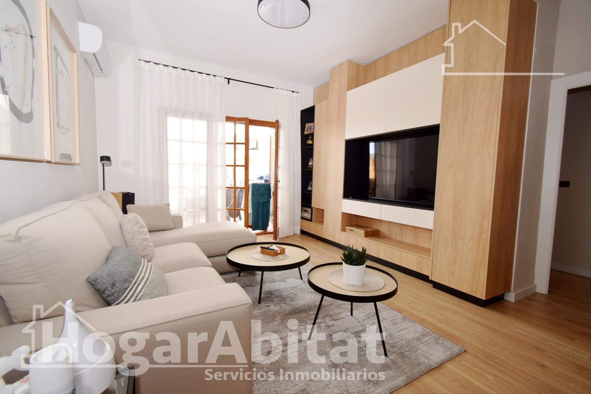 Living room of Flat for sale in Alboraya  with Air Conditioner, Heating and Terrace