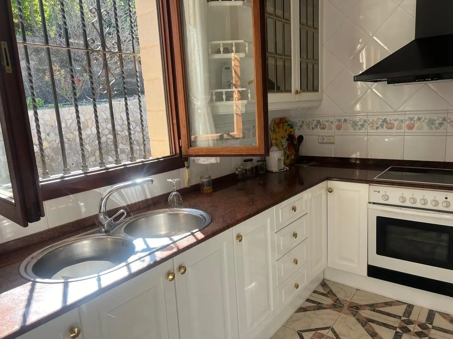 Cocina de Casa o chalet en venta en Agres con Jardín privado, Piscina y Amueblado